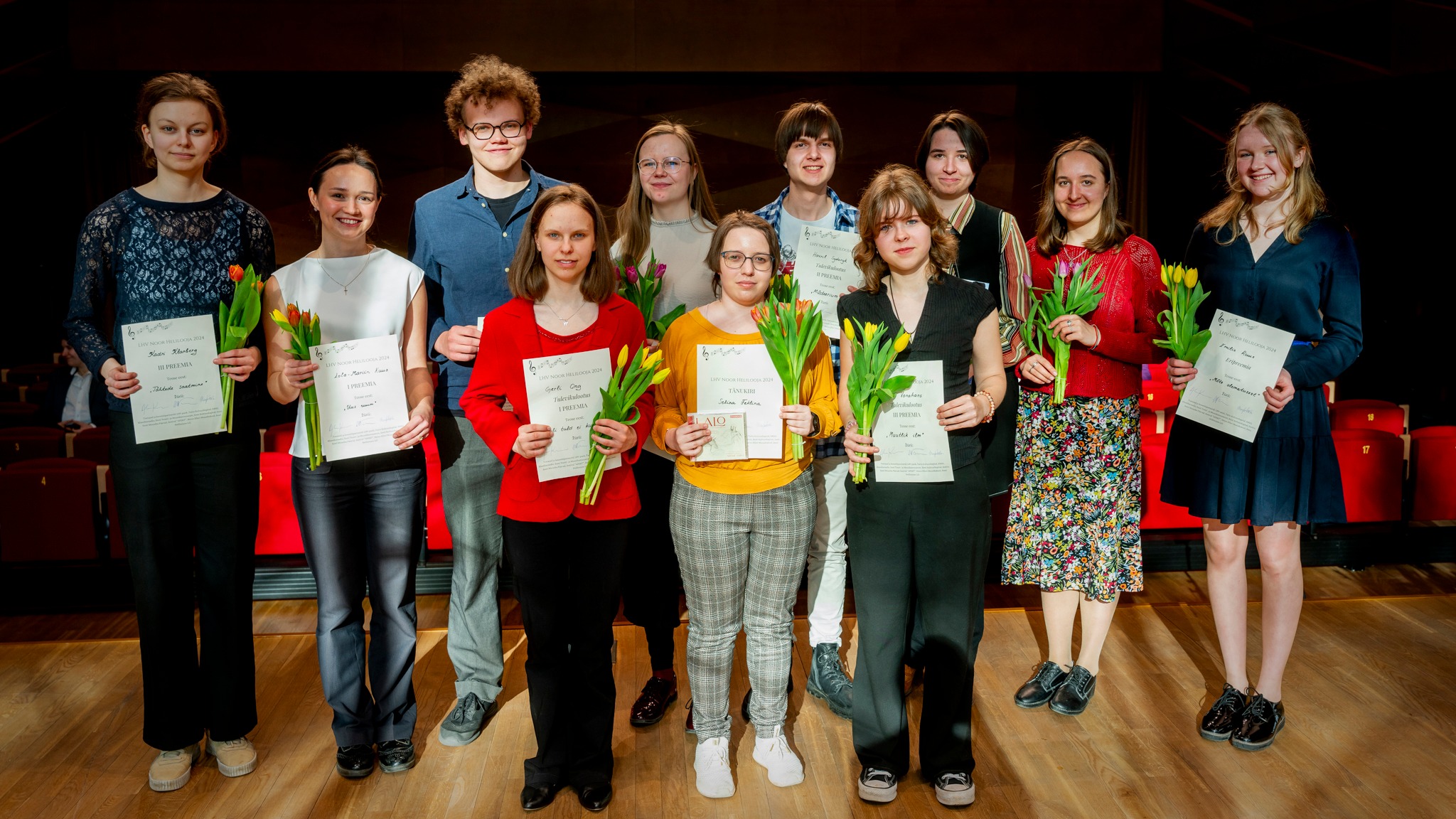 27. aprillil toimus Tartus Heino Elleri Muusikakooli Tubina saalis juba kümnendat korda toimuva konkursi “LHV Noor helilooja 2024” finaalkontsert. Žürii koossei